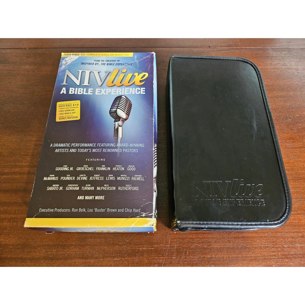 NIV Live A Bible Experience Audio CD Set Unisex OS Black Dramatic Performance